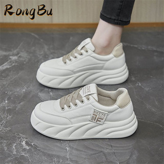 RongBu Giày thể thao thời trang, giày đế dày nữ