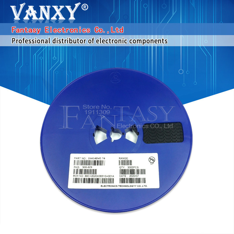 3000 chiếc SMD diode 0805 SOD-123 1N5819 1N4007 1N4148 SOD123 SOD-323 1206 1N4148WS 1N5819WS B5819WS