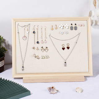 Bảng trưng bày trang sức có đế Vòng cổ bằng gỗ Vòng đeo tay Giá trưng bày Bông tai Giá trưng bày Giá đỡ trang sức