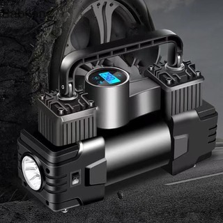 Máy bơm lốp ô tô 12v 150psi xi lanh kép máy bơm không khí điện ô tô máy nén khí mini