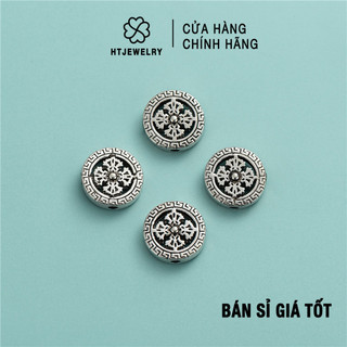 Charm bạc htjewelry bánh xe pháp luân bạc cao cấp ph815