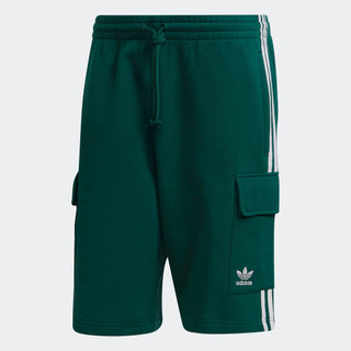 Adidas Phong cách sống Quần Short Túi Hộp 3 Sọc Adicolor Classics Nam màu xanh lá HB9541