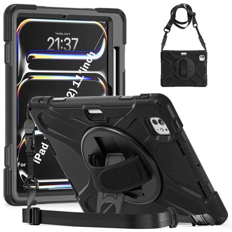 Ốp lưng chống nứt lai sang trọng cho 2024 iPad Pro 11 inch M4 Vỏ chống sốc iPadPro A2836 A2837 A3006