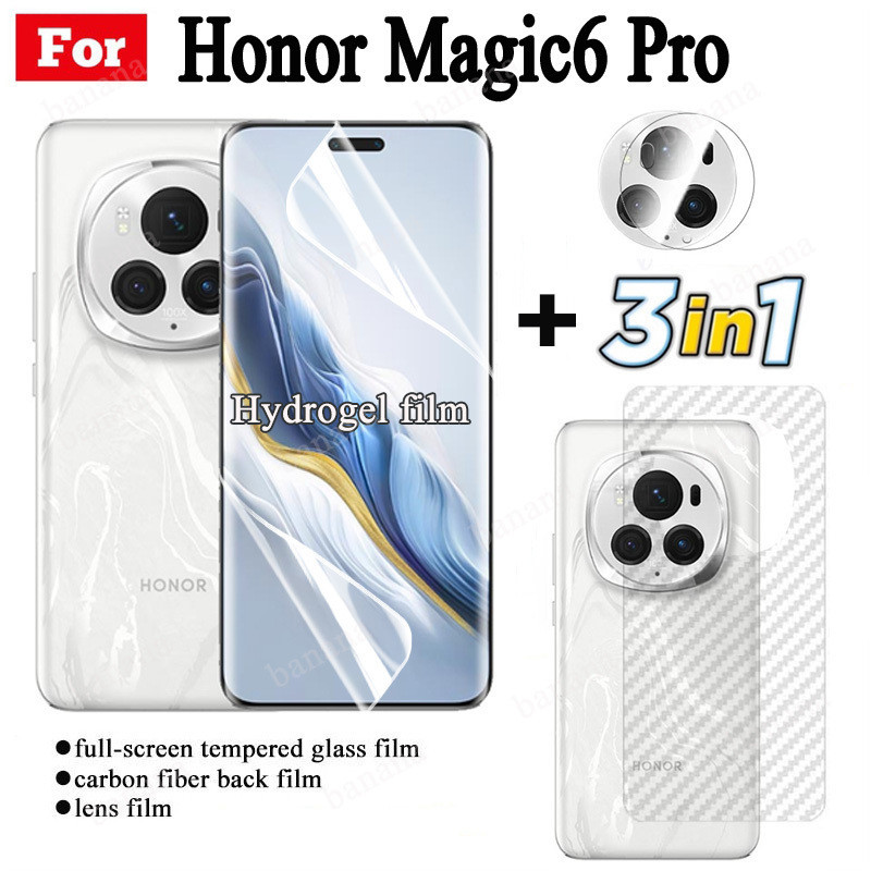 Honor Magic 6 Pro Full Trong Suốt Hydrogel Mềm Phim Bảo Vệ Màn Hình Cho Honor Magic6 Honor 200Pro Ho
