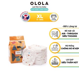 COMBO 4 Bịch Tã/Bỉm Quần Cao Cấp OLOLA Skin Fit Size XL 22 Miếng Hàn Quốc Cho Bé 11kg - 14kg