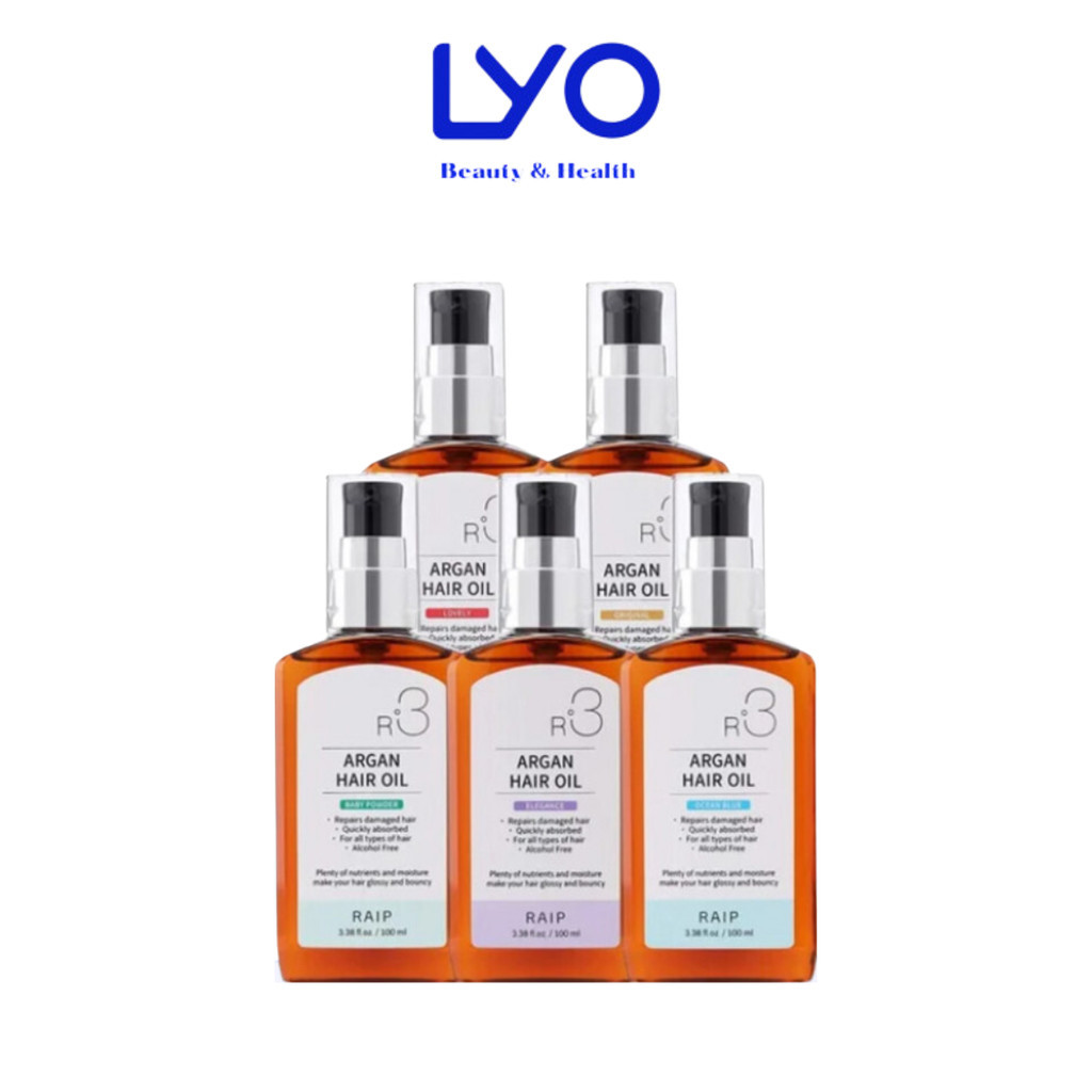 Tinh Dầu Dưỡng Tóc Chắc Khỏe & Óng Mượt Raip R3 Argan Hair Oil 100ml