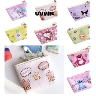 Uumir túi bảo quản, ví đựng tiền xu chống thấm nước pu, túi trang điểm mini kawaii băng vệ sinh túi đựng tai nghe siêu nhẹ nữ