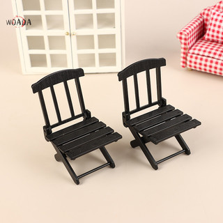 Woada 1 / 12 nhà búp bê có thể gập lại ghế đi biển mẫu nhà búp bê mini ngoài trời thường ngày ghế búp bê nội thất nhà phụ kiện vn
