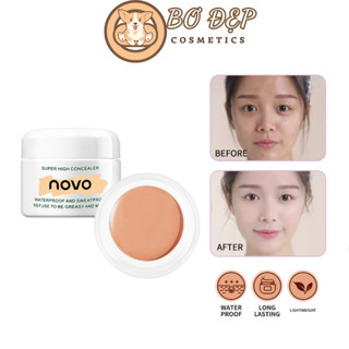 Kem Nền Che Khuyết Điểm Novo Cho Làn Da Mịn Màng Hoàn Hảo Tự Nhiên Super High Concealer 12g 