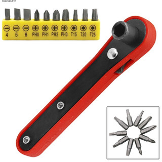 Toxicla33 Cờ lê ratchet lục giác nhỏ phát hành nhanh cờ lê tuốc nơ vít công cụ sửa chữa