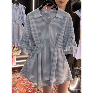 Váy  Kim Cương Nóng Thời Thượng Phong Cách Hàn Quốc Áo Sơ Mi Dễ Phối Thường Ngày Nữ Siêu Tiên Nữ Mẫu Mới Mùa