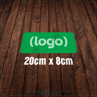 Combo 2 logo decal Grab dán xe