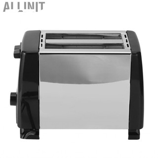 Allinit 650-850W Automatic Bread Toaster Baking Breakfast Machine Stainless Steel 2 Cooking EU Plug 220 - 240V