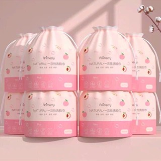 Khăn Mặt Khô Aminerry dùng 1 lần tẩy trang lau khô lau ướt, khăn lau mặt trái đào siêu mềm mịn P0378