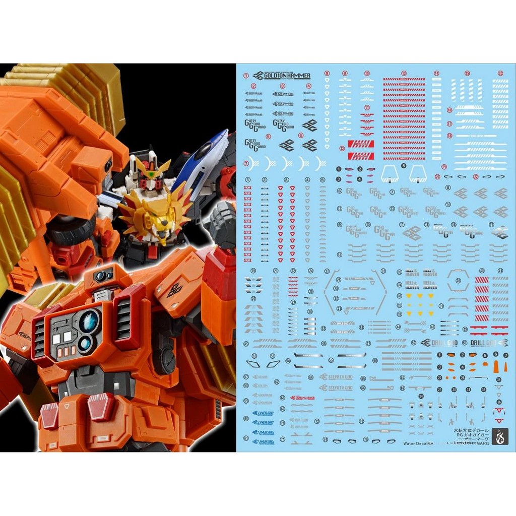 YAN RG GGG GAOGAIGAR GOLDYMARG DECAL (YANRG029)
