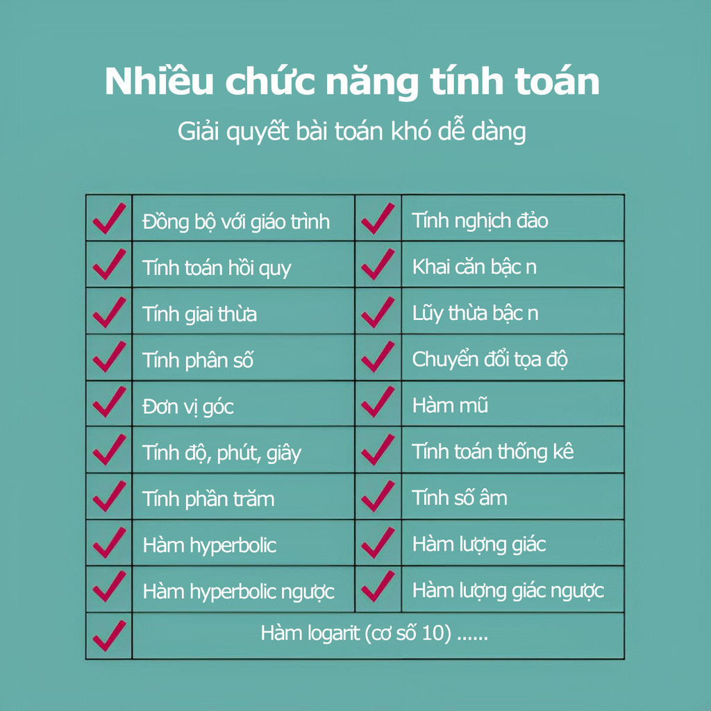 Máy Tính Học Sinh Cầm Tay  với 240 chức năng, thực hiện phép tính nhanh, Nhỏ Gọn Tiện Lợi Dùng Cho Cấp 2,Nắp bảovệ trượt | BigBuy360 - bigbuy360.vn