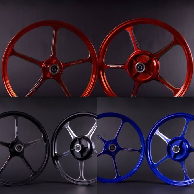 Vành mâm CNC 5 cây xe  SIRIUS JUPITER size 1.6 - 1.6  - 17 inches