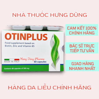 Viên uống OTINPLUS bổ sung BIOTIN, kẽm, B5 giúp đẹp tóc, lành thương - hộp 60 viên