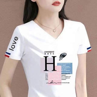 Áo thun ngắn tay 100% Cotton nữ * Phong cách mới dáng rộng Quần áo mùa hè Plus Size Phiên bản Hàn Quốc Quần áo nữ