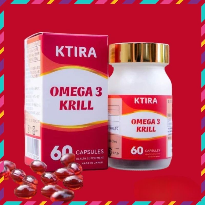 Viên Uống Ktira Omega 3 Krill Hỗ trợ cải thiện tim mạch, tăng cường trí nhớ, thị lực - HTHshop102