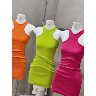 Đầm thun gân sát nách body