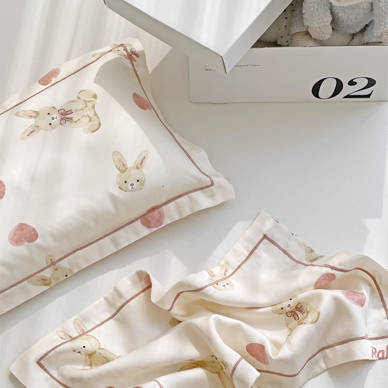 Tencel in hoạt hình cho trẻ em Vỏ gối Cảm ứng lạnh thường ngày và mịn màng Chất lượng cao Vỏ gối Tencel Vỏ gối lụa băng | BigBuy360 - bigbuy360.vn