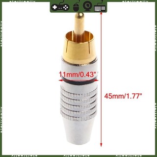 Bộ chuyển đổi đầu nối STA RCA 10 phích cắm nam RCA cho hệ thống Video