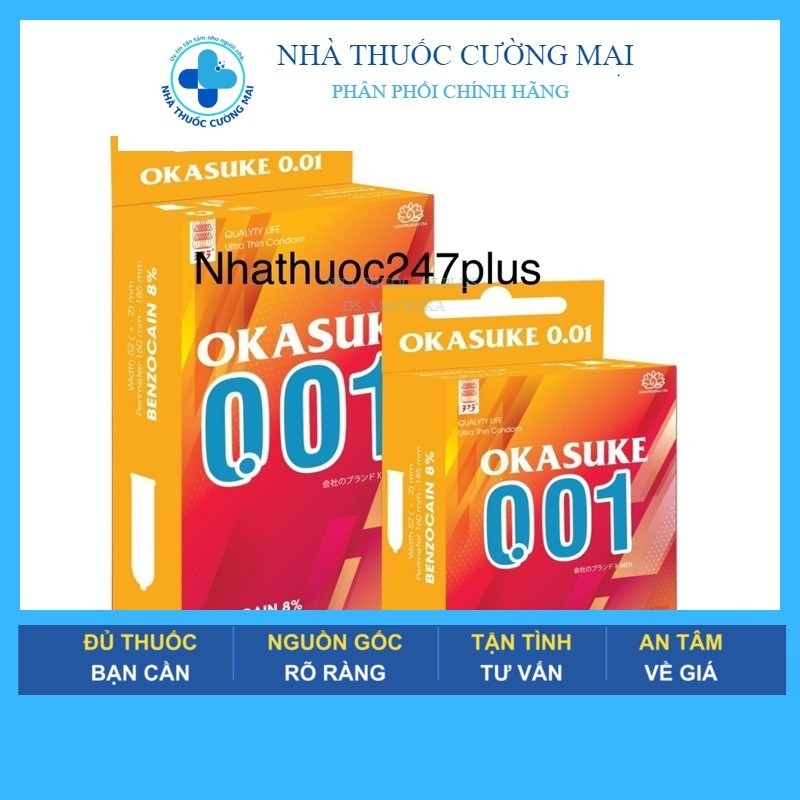 Ba con sâu áo mưa nhật okasuke 01 siêu mỏng kéo dài gai bi cảm xúc hộp to 10c