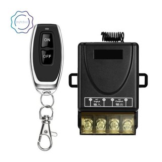 Công tắc điều khiển từ xa máy bơm nước 433 mhz 220v mô-đun thu 1ch 30a bật / tắt bộ phát rf không dây cho đèn led