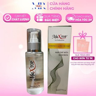 Tinh dầu dưỡng tóc Maxtop Enhance Gloss For Hair 80ml,cung cấp độ ẩm cho tóc, giúp tóc mềm mại và dễ chải
