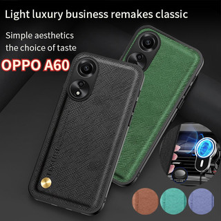 Ốp Điện Thoại Cho OPPO A60 4G 5G OPPOA60 4G OPPOA6 0 2024 Vỏ Chống Sốc Da Sang Trọng Thời Trang Đơn Giản Màu Trơn Không Vân Tay Chống Rơi Ốp Lưng TPU Mềm
