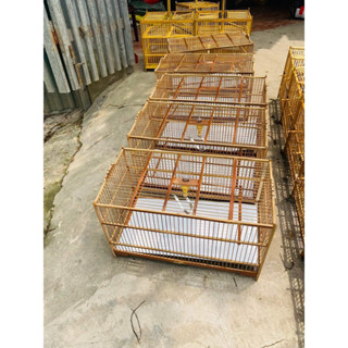 khung lồng tập lực nan trúc -cap Kích thước: dài-rộng-cao: 50-25-30 Nuôi chim khuyên, hoàng yến, hút mật,