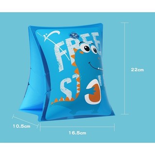 [Chính hãng] [Có sẵn] Phao tay xanh khủng long FREE