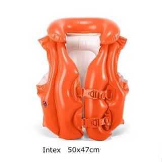 [Chính hãng] [Có sẵn] Áo phao bơi Intex 50x47cm, màu cam