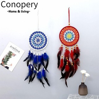 Trang Trí Nhà Cửa Dream Catcher, Sợi Cotton Lông Vũ Dream Catching Mặt Dây Chuyền, Thời Trang Đầy Màu Sắc Chuông Gió Mặt Dây Chuyền Phòng