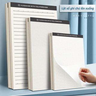 Sổ tay lật dọc, bìa nhựa pp, sổ nháp trống dạng lưới lật dọc B5/A5/A6