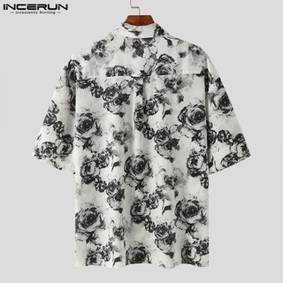 Áo sơ mi nam ngắn tay màu hồng xẻ tà incerun