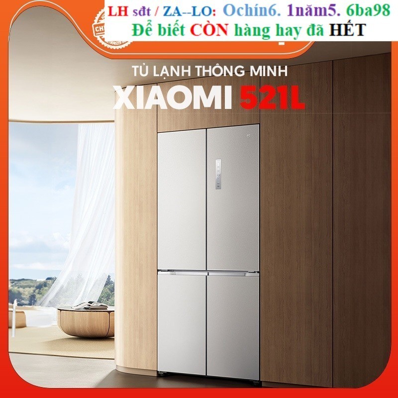 Rẻ Tủ lạnh Xiaomi Mijia 521L –  Kháng khuẩn 99.99%,Tiết kiệm điện
