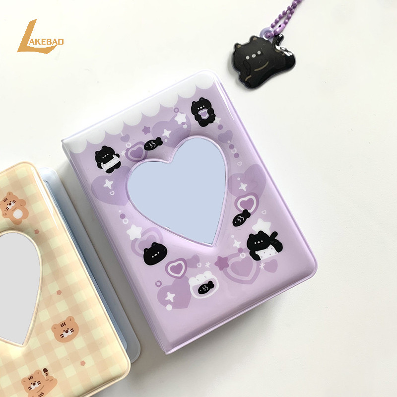 [Lakebao] Album Ảnh Mini 3 Inch Hoạt Hình Dễ Thương Gấu Album Trái Tim Tình Yêu Rỗng Kpop Photocard Chủ Thần Tượng Ngôi Sao Đuổi Theo Binder Collect Book [MỚI]
