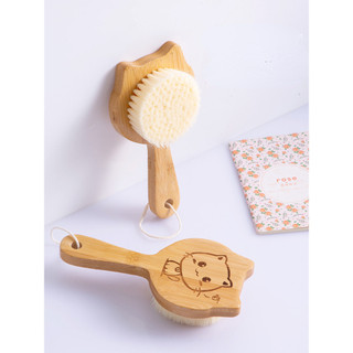 Bàn Chải Tắm Trẻ Em Phòng Tắm Tay Cầm Dài Tre Chà Bùn Dụng Cụ Tiện Dụng Hộ Gia Đình Chà Lưng Massage Khử Nhiễm Bàn Chải Tắm