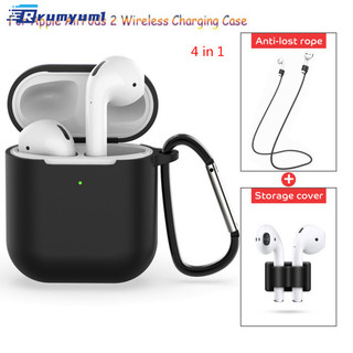 Còn hàng! 4 Cái / bộ Dành Cho Apple AirPods 2 Sạc Không Dây Bảo Vệ Vỏ Silicon Bộ Phụ Kiện