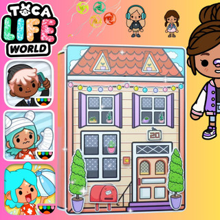 Ngôi nhà của bé Baby Villa In Quiet Book ngôi nhà giấy ngôi nhà búp bê của trẻ học liệu tocaboca