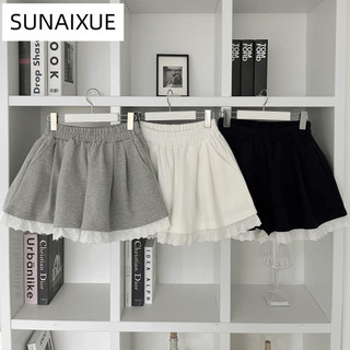 SUNAIXUE quần short nữ quần đùi nữ jean Korean Thanh lịch High-quality Sôi động WFK2451AM5 22Z240527
