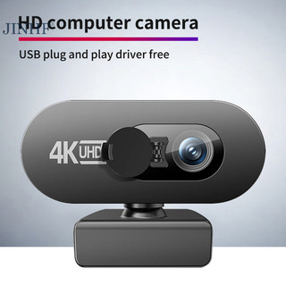 JINHF 4K Full HD Webcam Cho PC Web Camera Web Mới Web Cam Có Micro USB Tự Động Lấy Nét Stream Camera Cho Máy Tính Laptop HOT