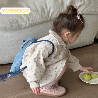 YOSBOGR áo quần trẻ em đồ bé trai đồ bộ bé trai chất lượng thời trang thoải mái 2024 NEW STYLE KWT24520PU 23Z240606