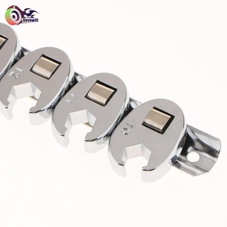 Dovewill 10 chiếc Nut Crowfoot Line Cờ lê lục giác / Thép cờ lê mở ổ đĩa 8 "