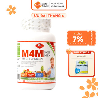 Viên Uống Bổ Sung Vitamin Cho Nam Giới Olympian Labs M4M Multi-Vitamin For Men 30 Viên