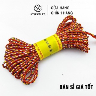 Bó 5-10m dây chỉ ngũ sắc đan vòng handmade htjewelry ph890