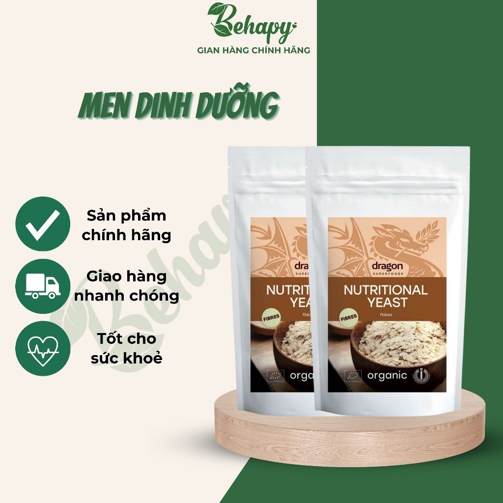Men dinh dưỡng nutritional yeast 100gr -Dragon Superfoods