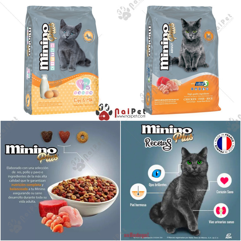 Thức Ăn Hạt Cho Mèo Minino Plus 350g